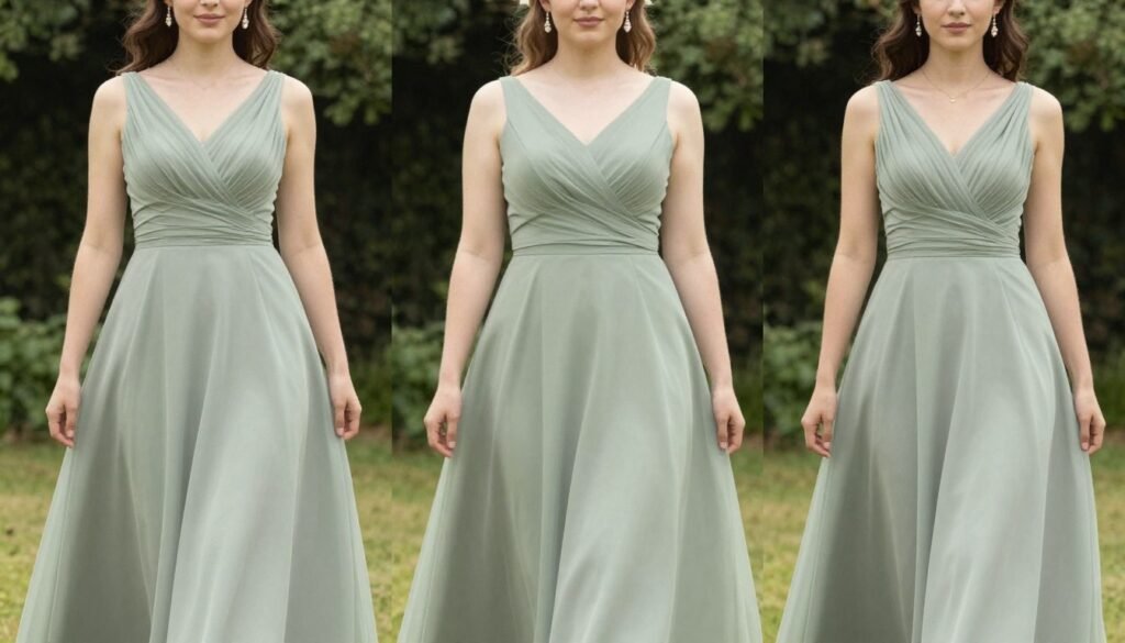 A-line bridesmaid dresses various body types flattering