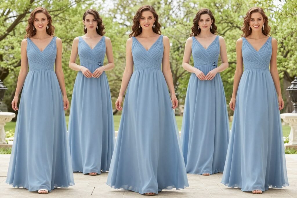 A-line dress universal flattering style