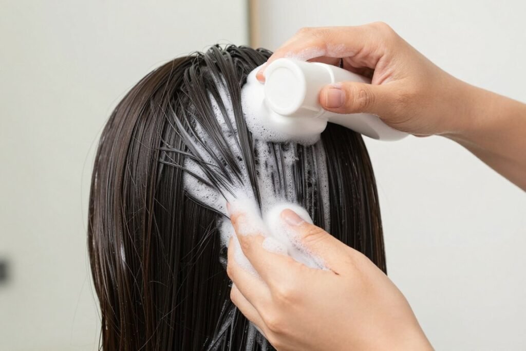 Applying styling products to hair correctly