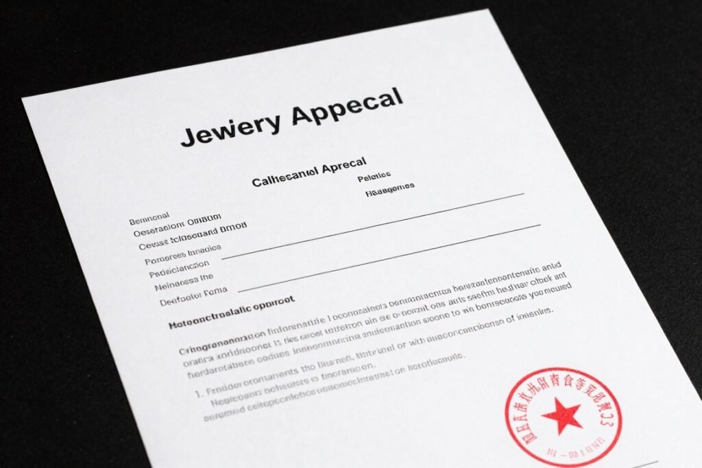 Appraisal document for engagement ring insurance Appraisal document for engagement ring insurance
