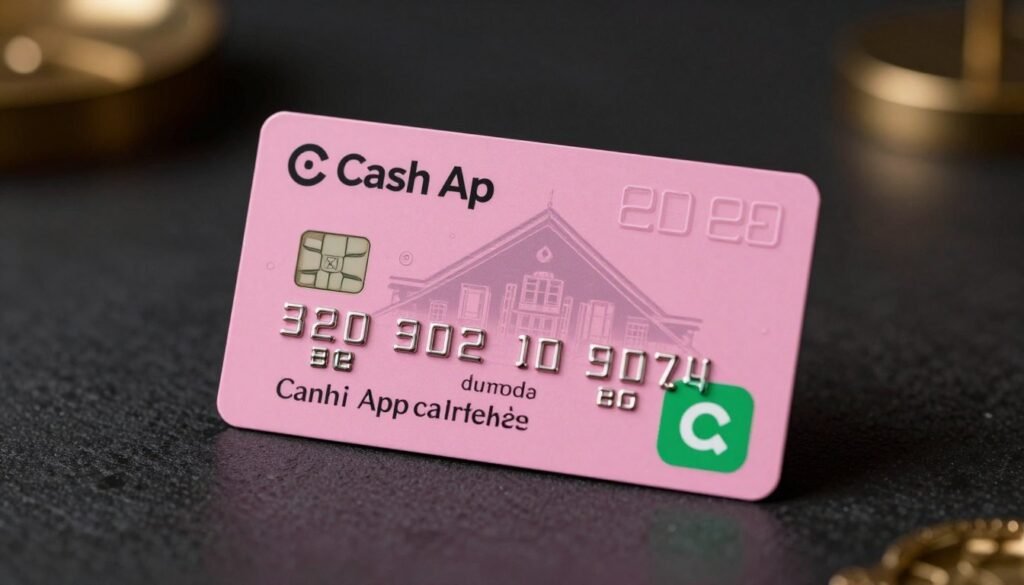 Beautifully customized pink cashapp card final showcase