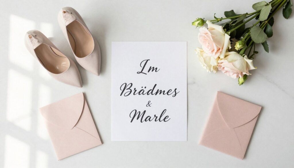 Beautifully styled bridesmaid proposal flat lay