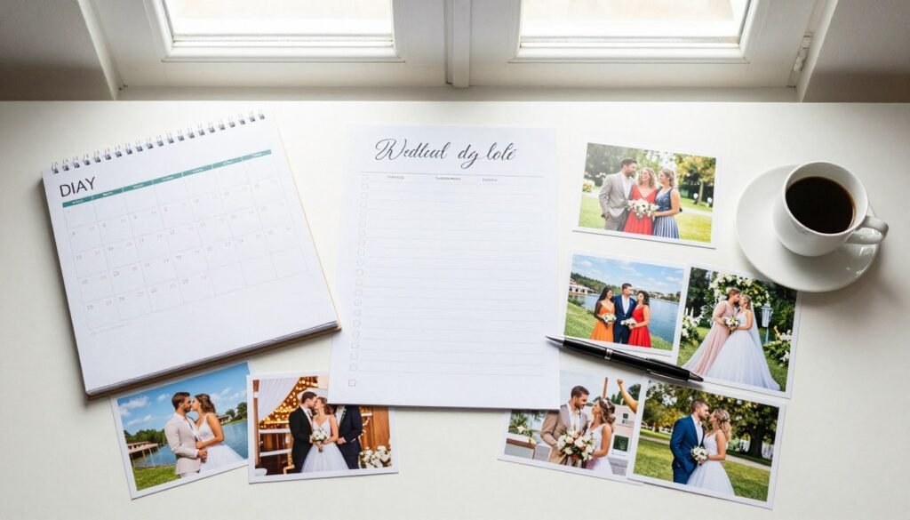 Bridal shower planning checklist and calendar