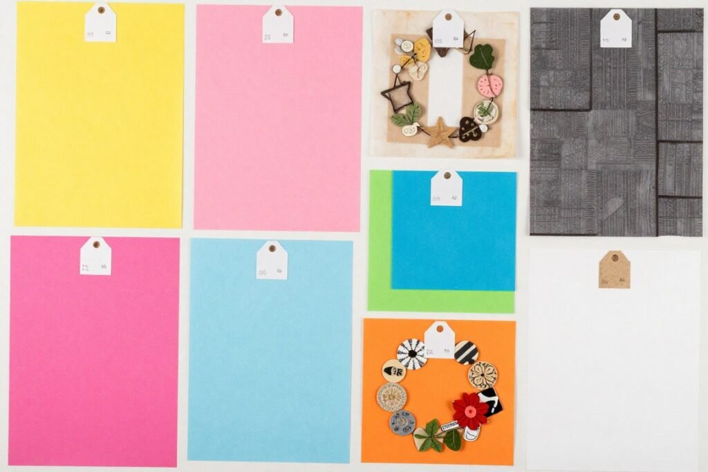 Budget-friendly backdrop materials including paper, fabric remnants, and dollar store finds Budget-friendly backdrop materials including paper, fabric remnants, and dollar store finds