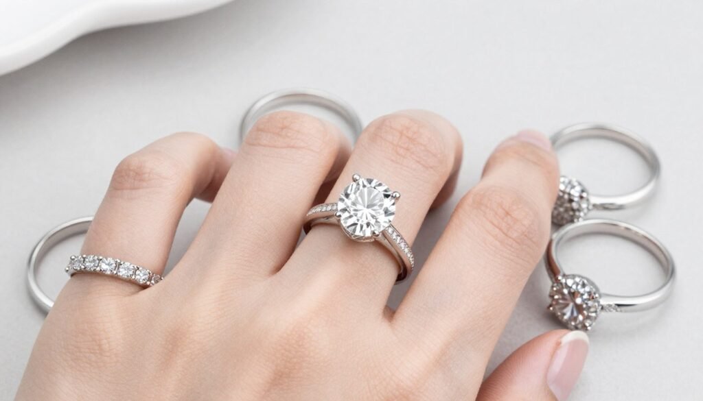 Budget-friendly engagement ring options showing beautiful designs Budget-friendly engagement ring options showing beautiful designs