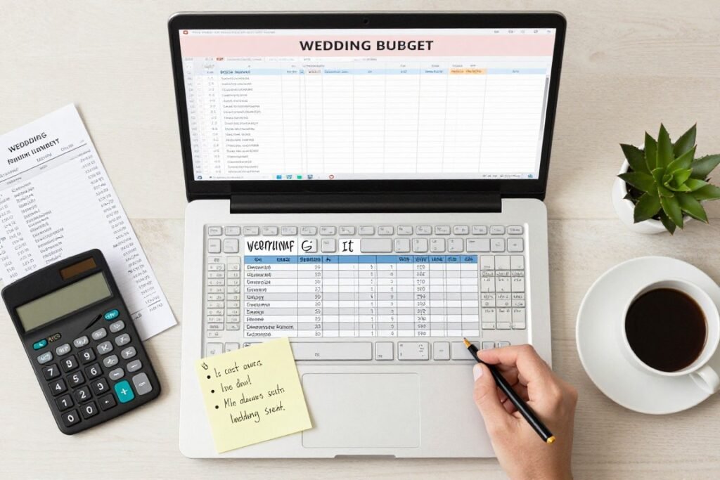 Budget spreadsheet for wedding planning