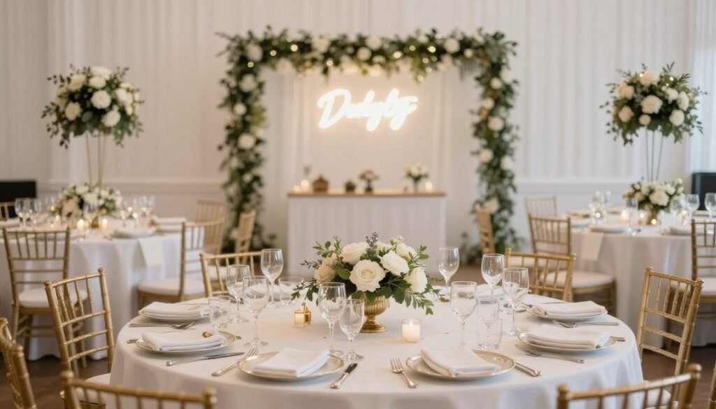 Budget wedding decorations looking expensive and elegant