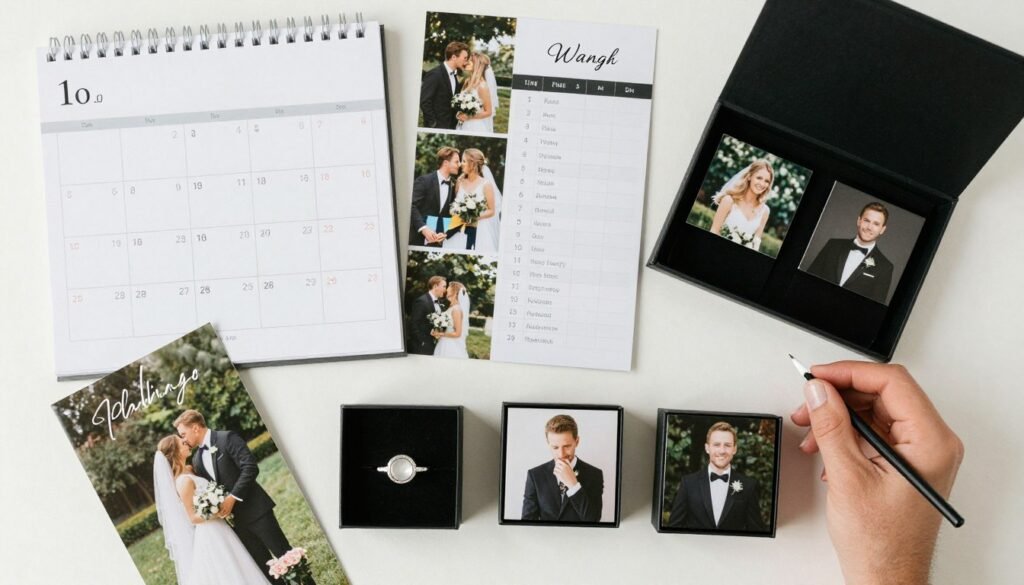 Calendar and timeline planning for groomsmen proposals