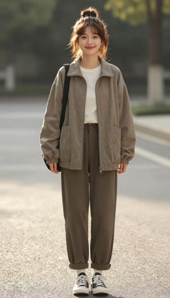 Casual messy top knot hairstyle for birthday