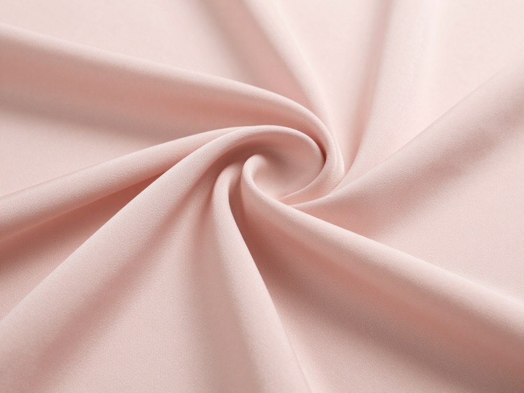 Close-up of blush pink bridesmaid dress fabric showing delicate texture