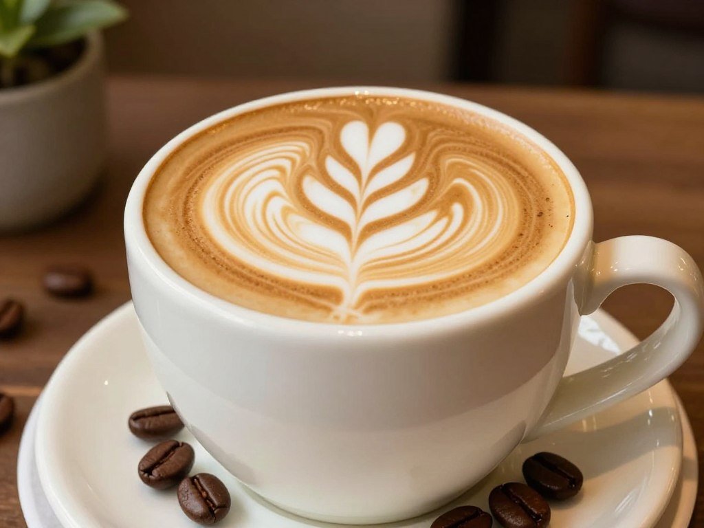 Coffee cup grooms cake with latte art