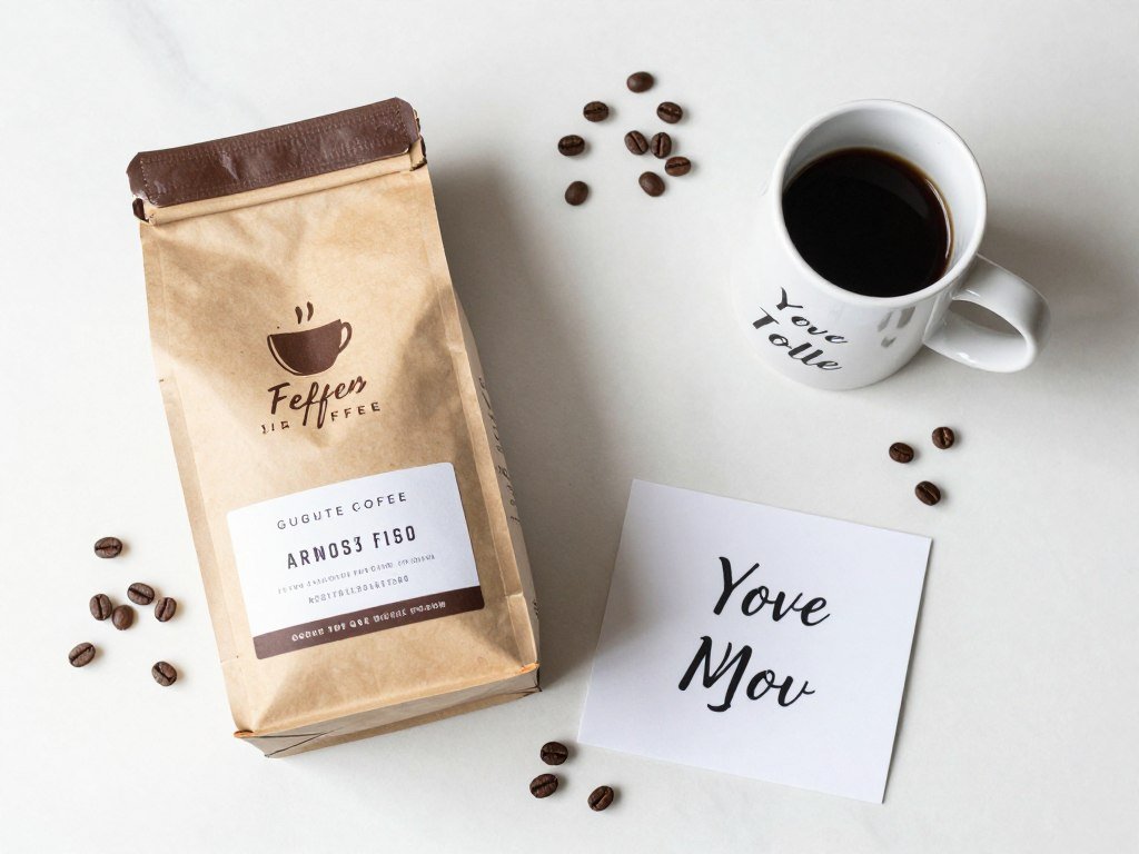 Coffee-themed bridesmaid proposal gift set