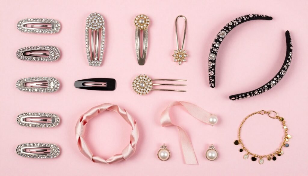 Collection of birthday hair accessories