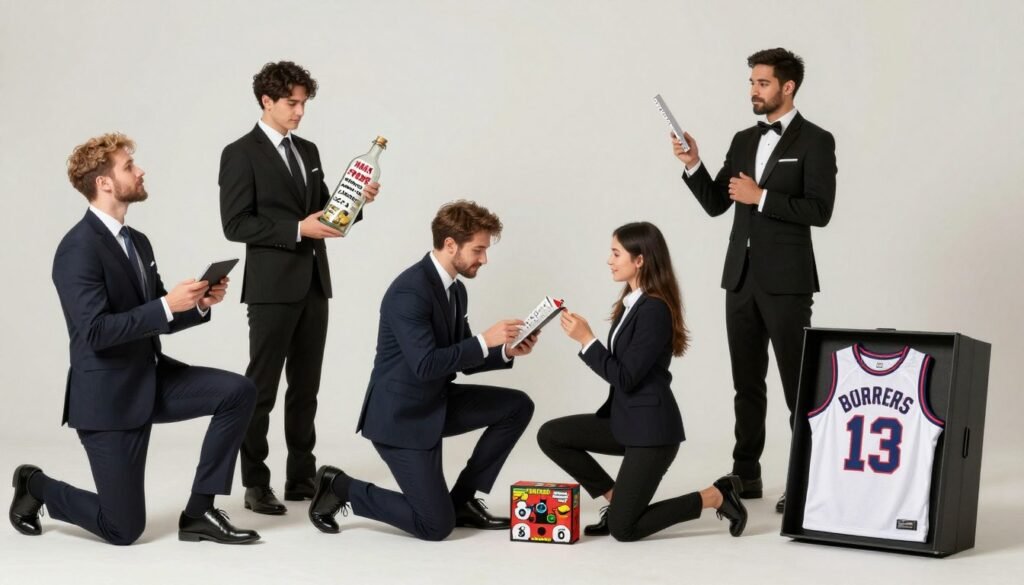Collection of unconventional and creative groomsmen proposal presentations
