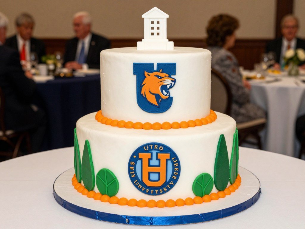 College mascot grooms cake design