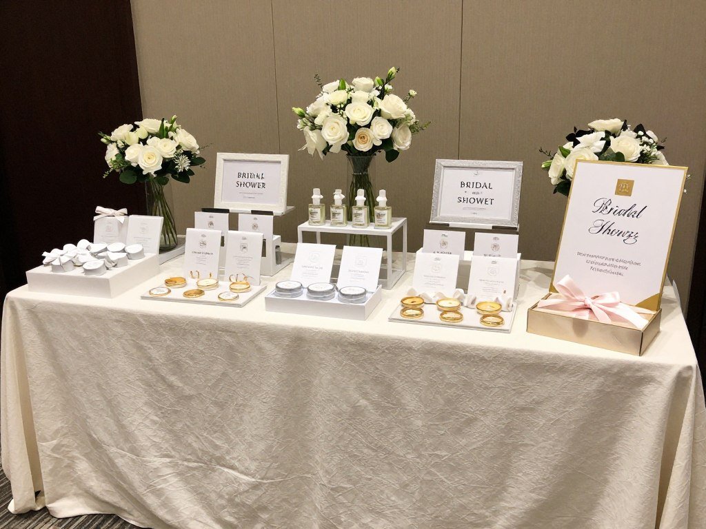 Creative prize display tables and arrangements Creative prize display tables and arrangements