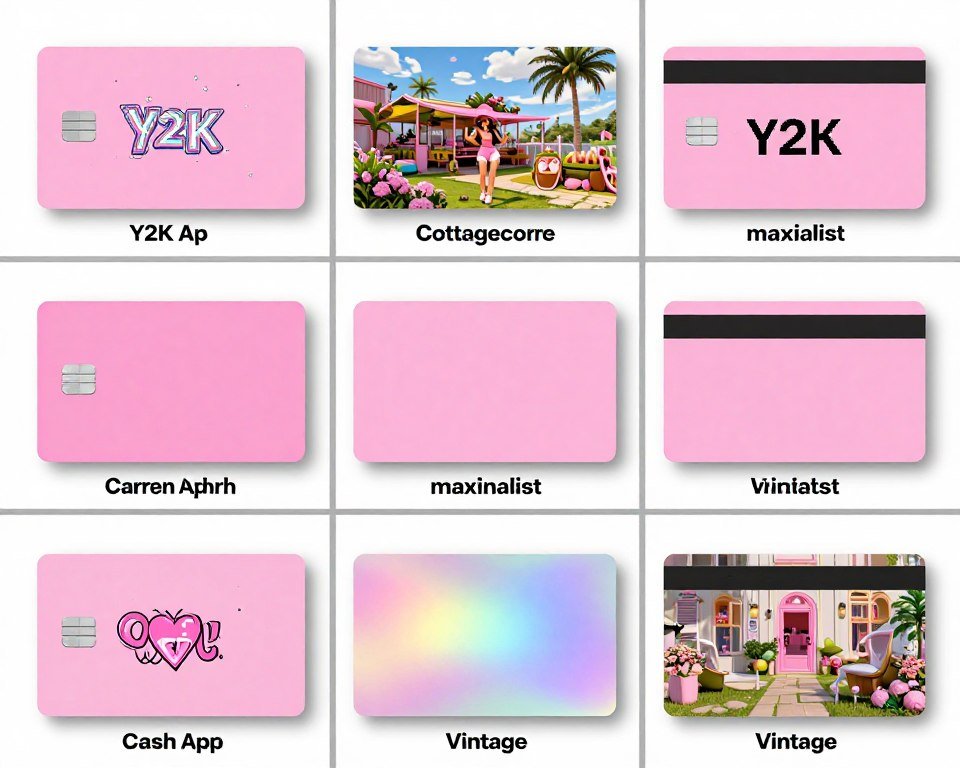 Current trending pink cashapp card styles collage
