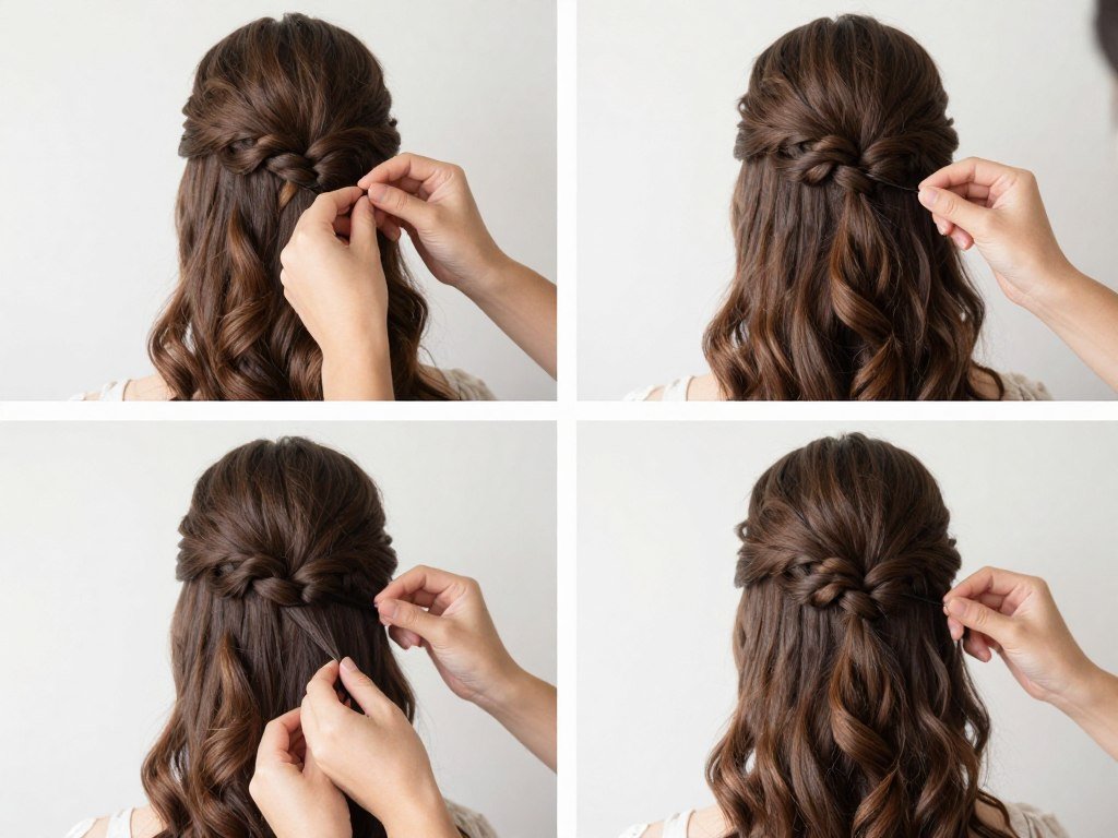 DIY bridesmaid hair styling tutorial demonstration DIY bridesmaid hair styling tutorial demonstration