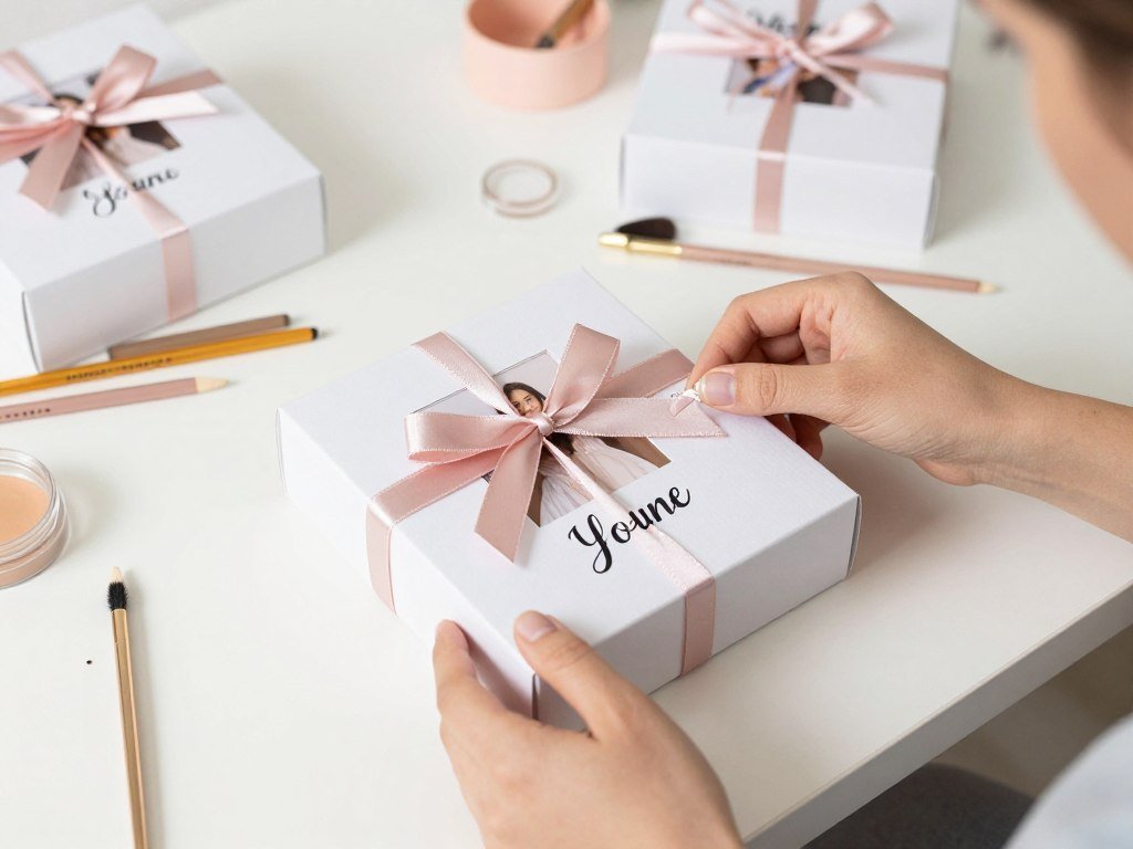 DIY bridesmaid proposal box assembly