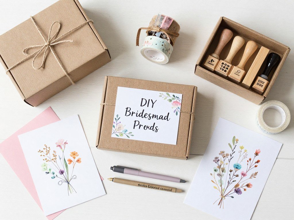 DIY bridesmaid proposal materials and craft supplies