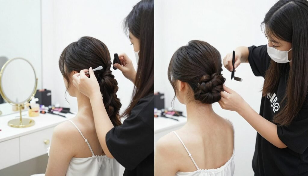 DIY bridesmaid styling versus professional DIY bridesmaid styling versus professional