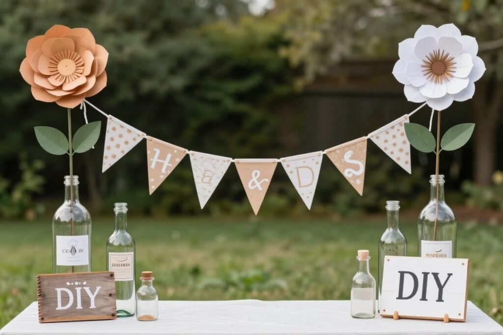 DIY outdoor wedding decorations