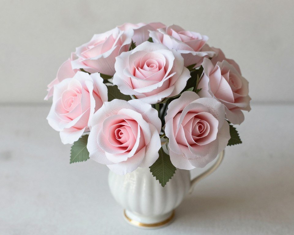 DIY paper flower centerpiece for budget wedding table