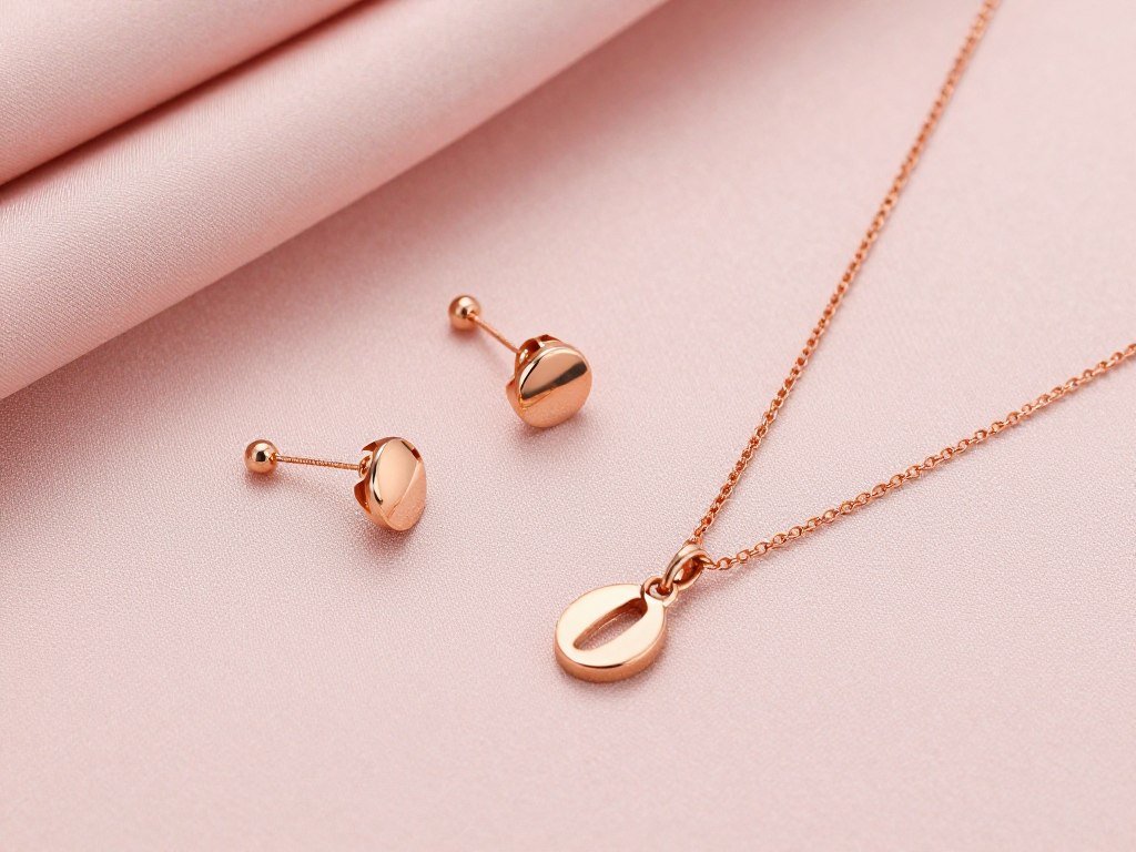 Delicate jewelry paired with blush pink bridesmaid dress