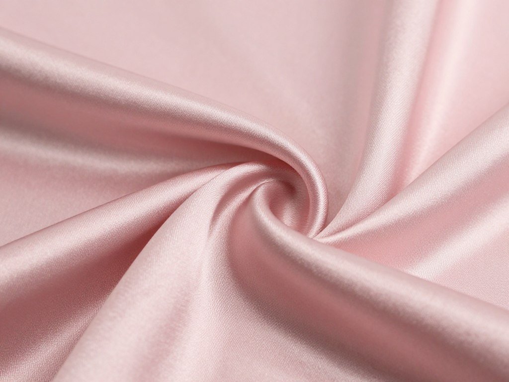 Detail shot of satin fabric showing luxurious texture