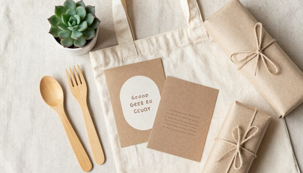 Eco-friendly bridesmaid proposal with reusable items