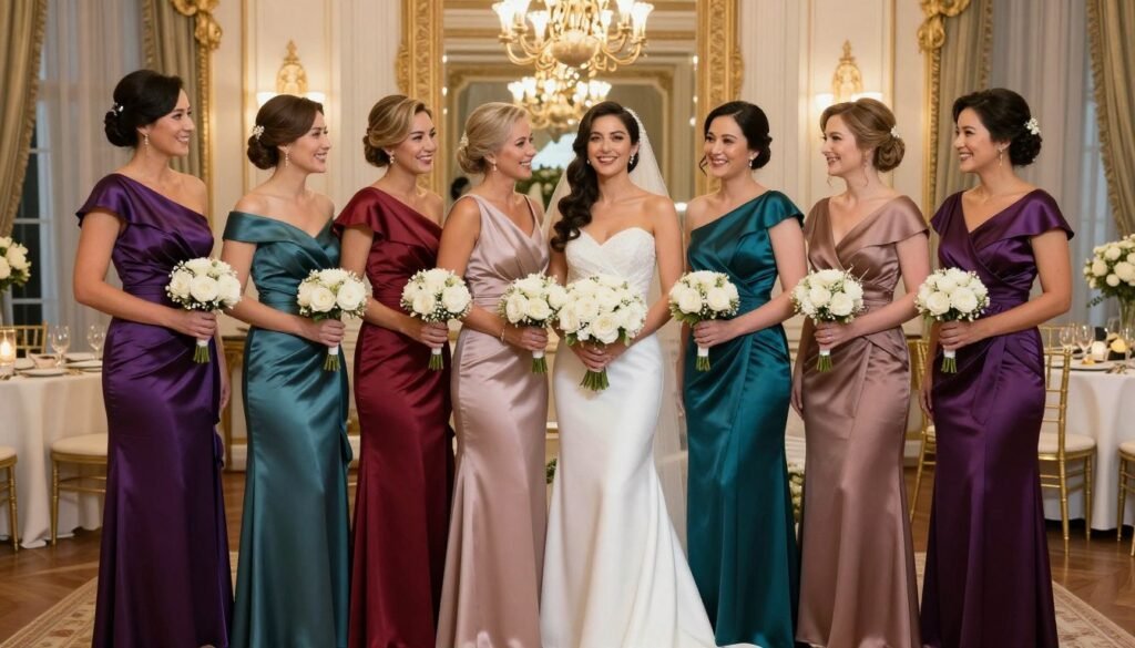 Elegant ballroom bridesmaid dresses formal spring