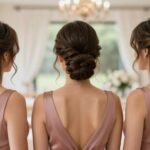 Elegant wedding hairstyles for bridesmaids featuring soft waves and romantic updos