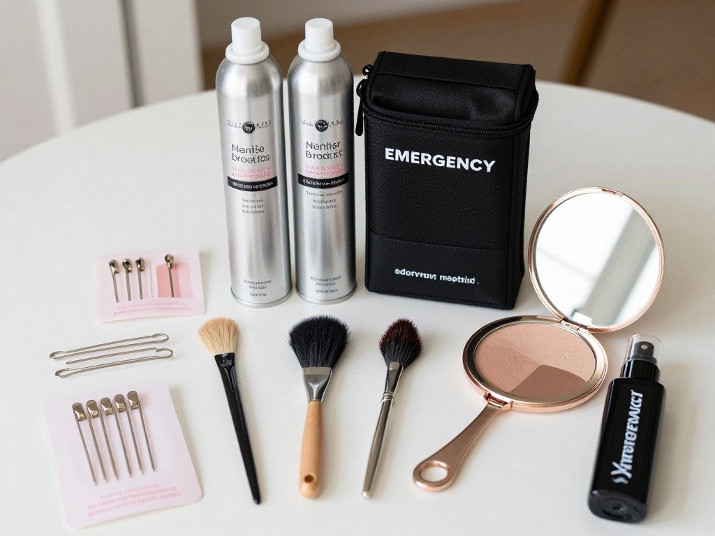 Emergency hair touch-up kit for bridesmaids Emergency hair touch-up kit for bridesmaids