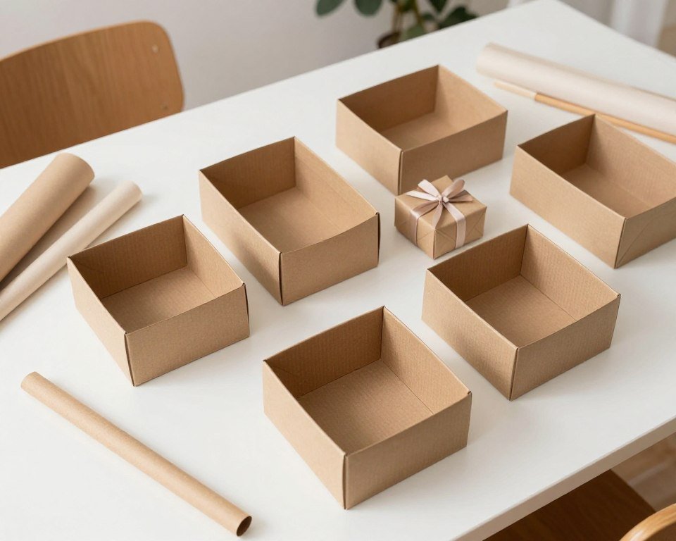 Empty groomsmen gift box preparation Empty groomsmen gift box preparation