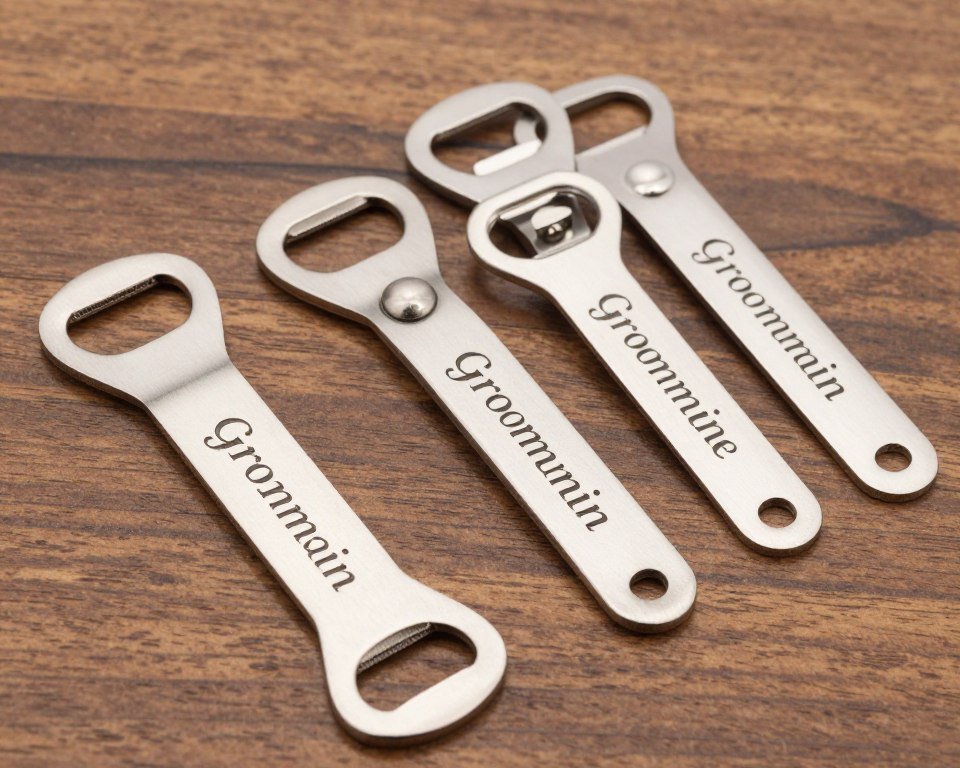 Engraved bottle openers for groomsmen proposals