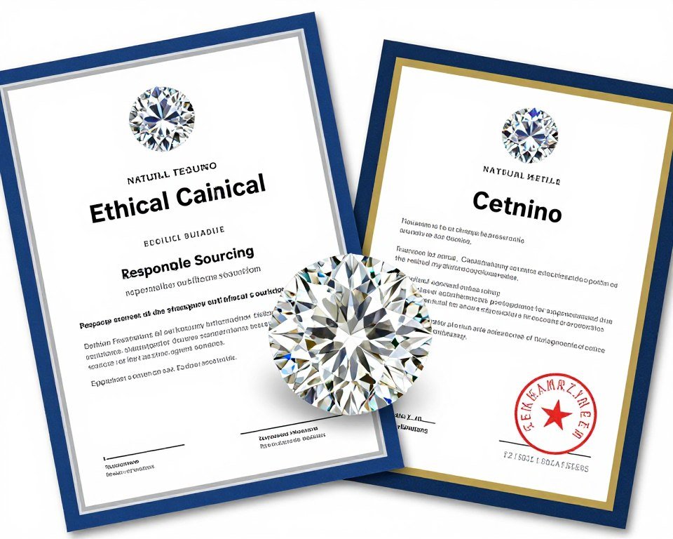 Ethically sourced natural diamonds with certification Ethically sourced natural diamonds with certification