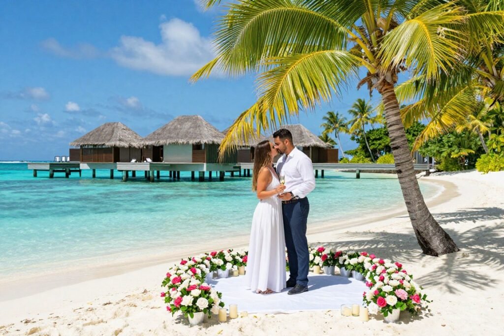 Exotic tropical destination proposal setup