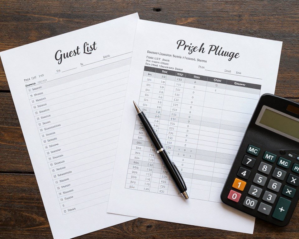 Guest list and budget calculations Guest list and budget calculations