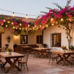 Hacienda Wedding Decor: Creating an Enchanting Mexican-Inspired Celebration Hacienda wedding decor featuring rustic elements, vibrant flowers, and warm lighting in a courtyard setting