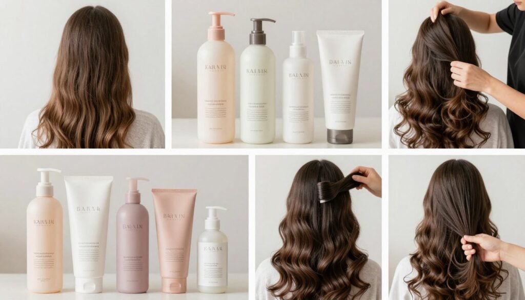 Hair care preparation products and healthy styled hair Hair care preparation products and healthy styled hair
