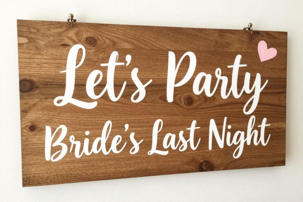 Handmade wooden sign for bachelorette party Handmade wooden sign for bachelorette party