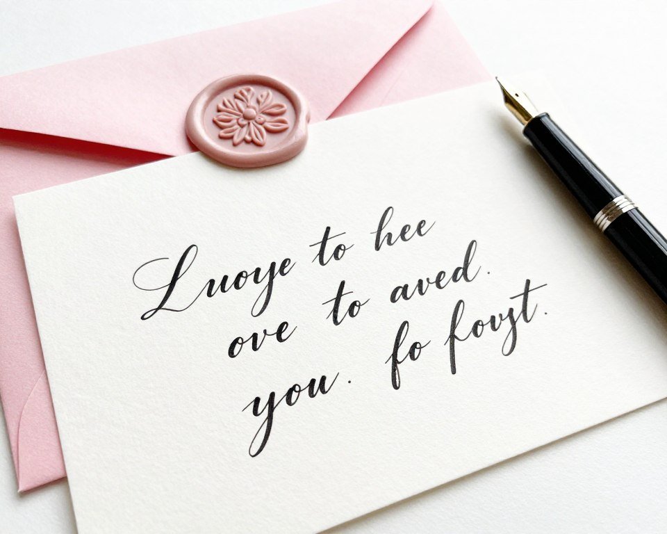 Handwritten bridesmaid proposal card with calligraphy