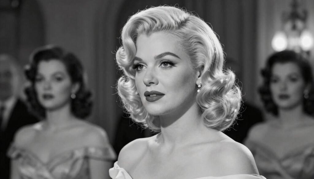 Hollywood waves bridesmaid hairstyle Hollywood waves bridesmaid hairstyle