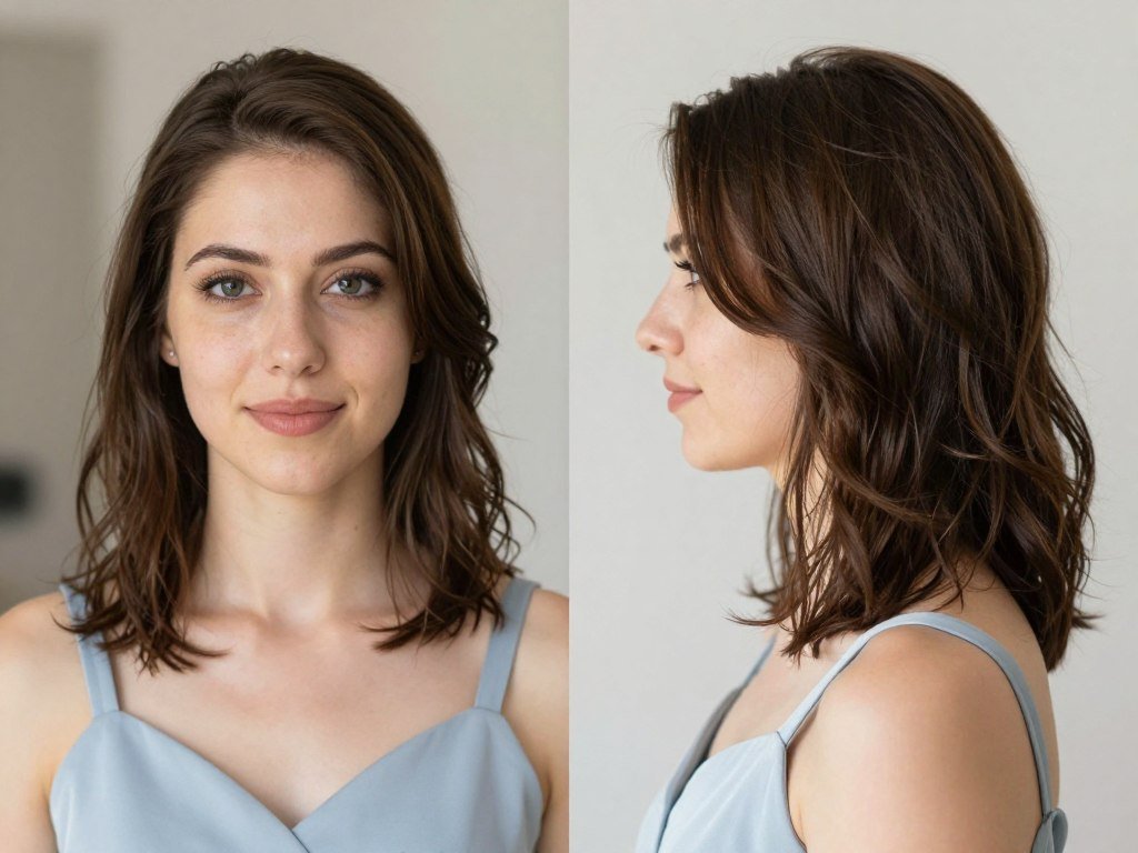 Medium length bridesmaid hairstyle with versatile styling Medium length bridesmaid hairstyle with versatile styling