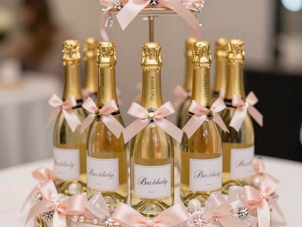 Mini champagne bottles with custom labels for bachelorette party Mini champagne bottles with custom labels for bachelorette party