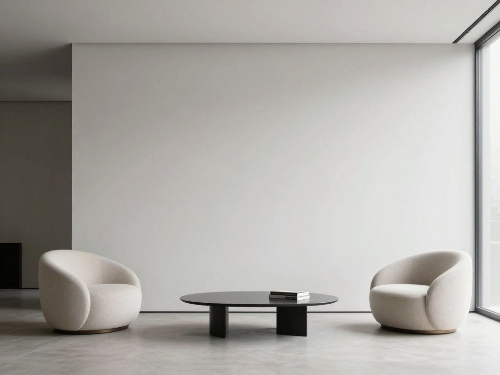 Modern minimalist wedding with clean geometric decorations