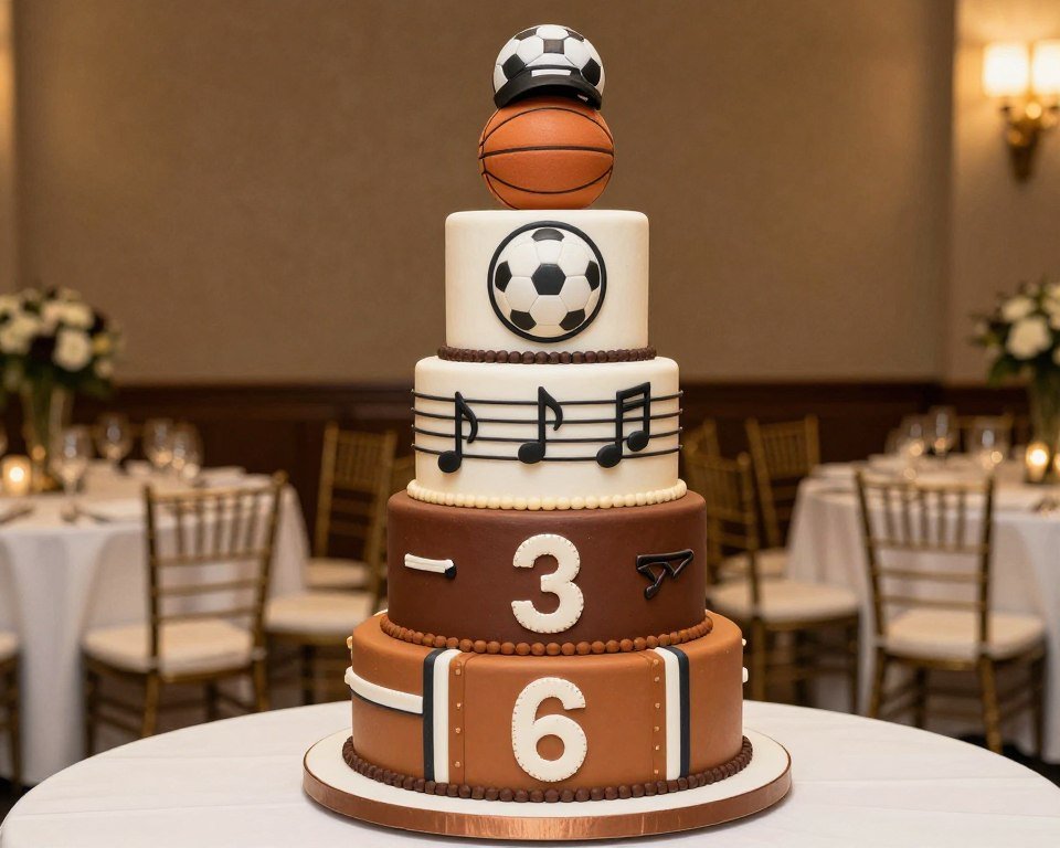 Multi-theme combination grooms cake