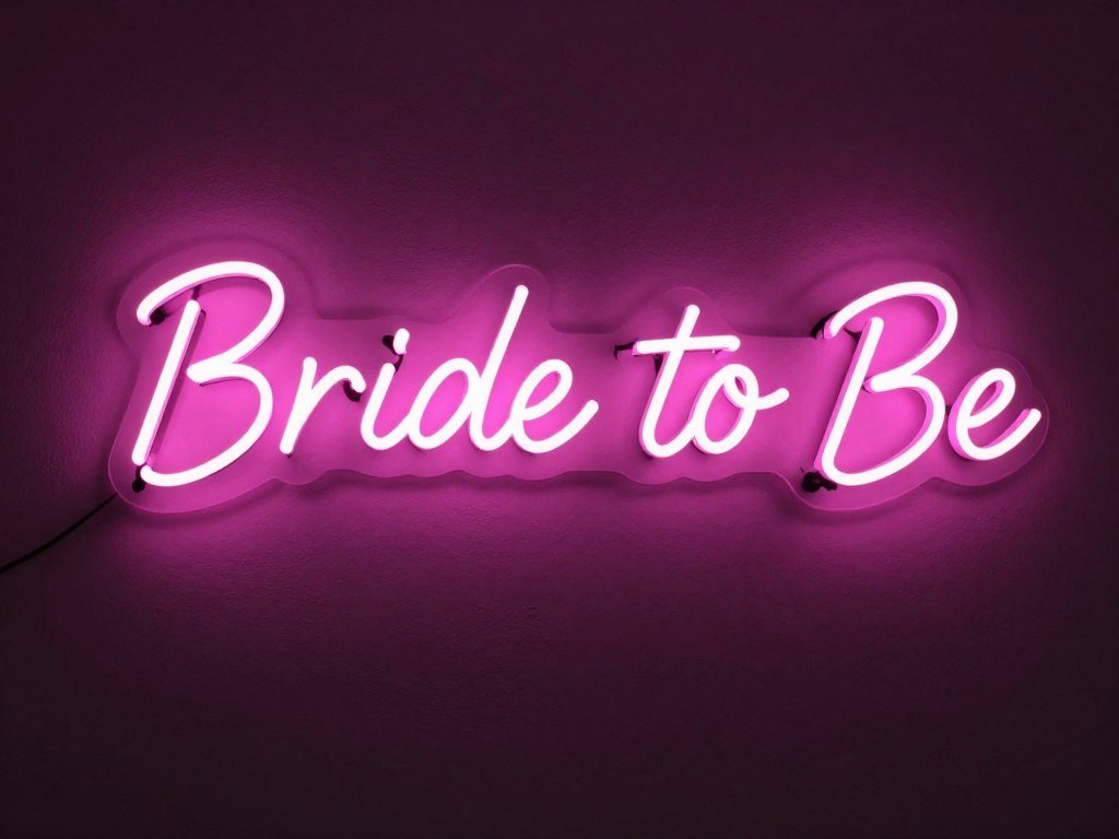 Neon 'Bride to Be' sign for bachelorette party Neon 'Bride to Be' sign for bachelorette party