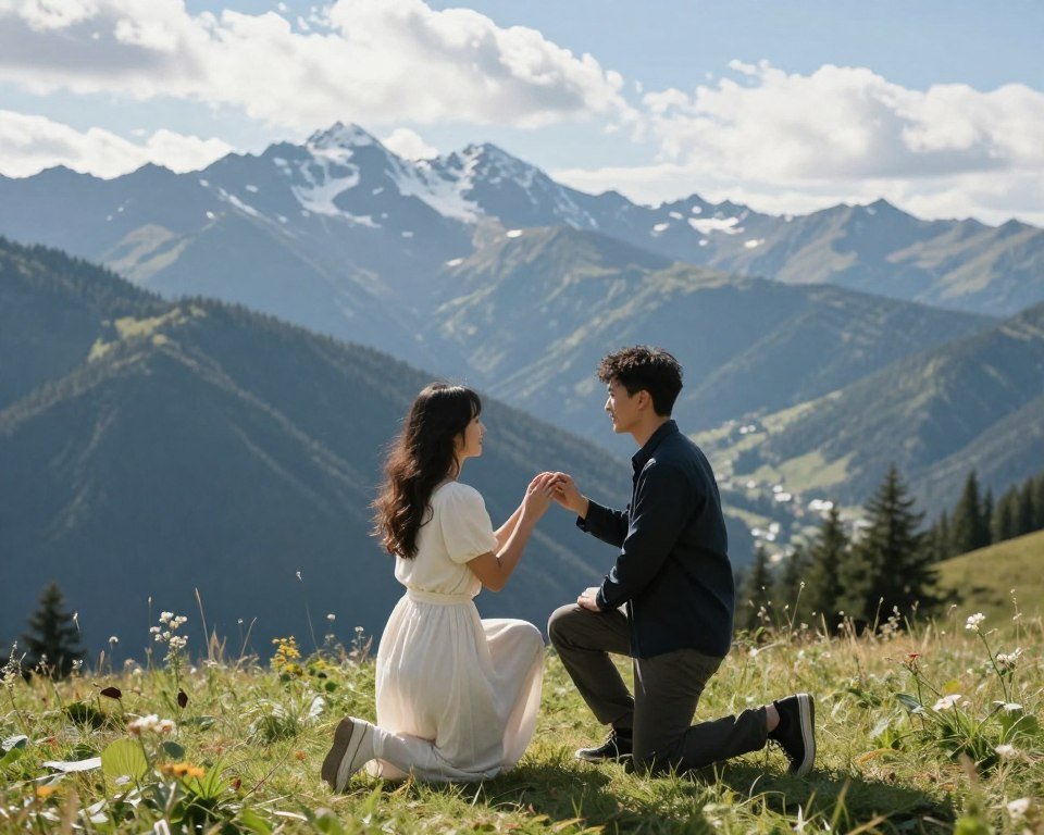 Outdoor proposal location with beautiful scenery Outdoor proposal location with beautiful scenery