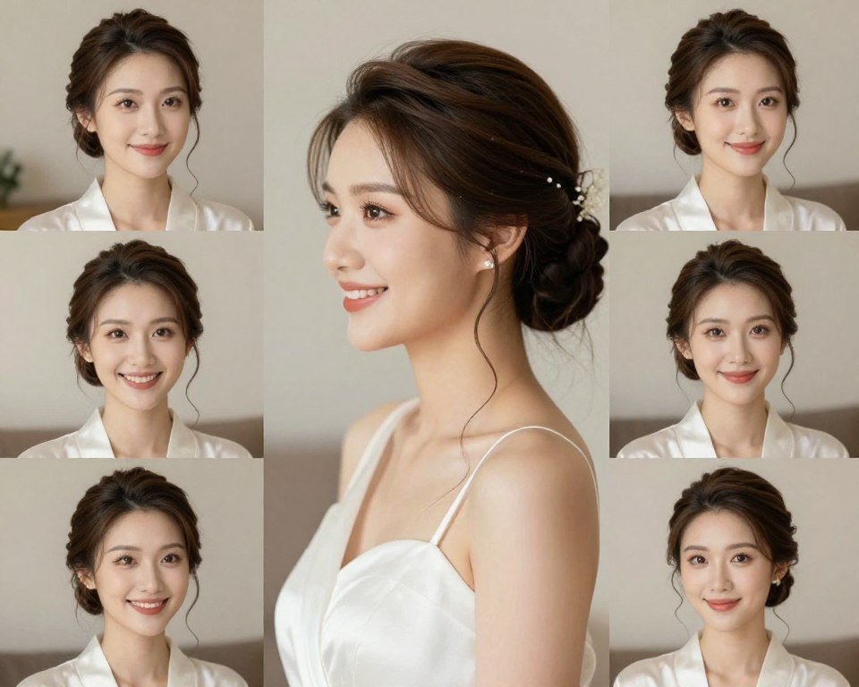 Perfect bridesmaid hairstyle representing beauty and confidence Perfect bridesmaid hairstyle representing beauty and confidence